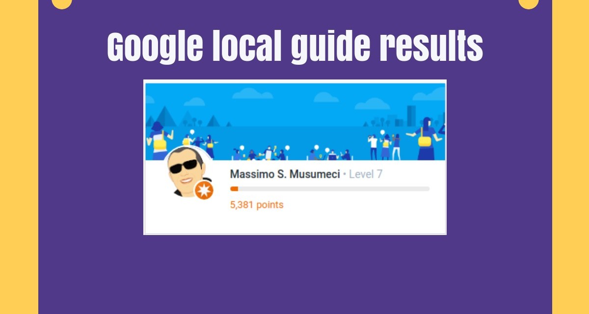 Google Local guide results this week