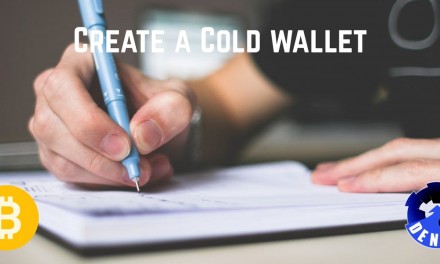 Create a bitcoin cold wallet