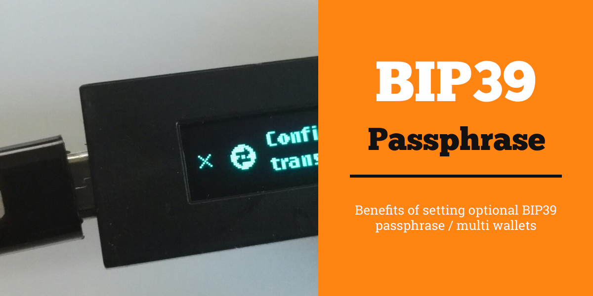 Setting passphrase BIP39 ledger nano