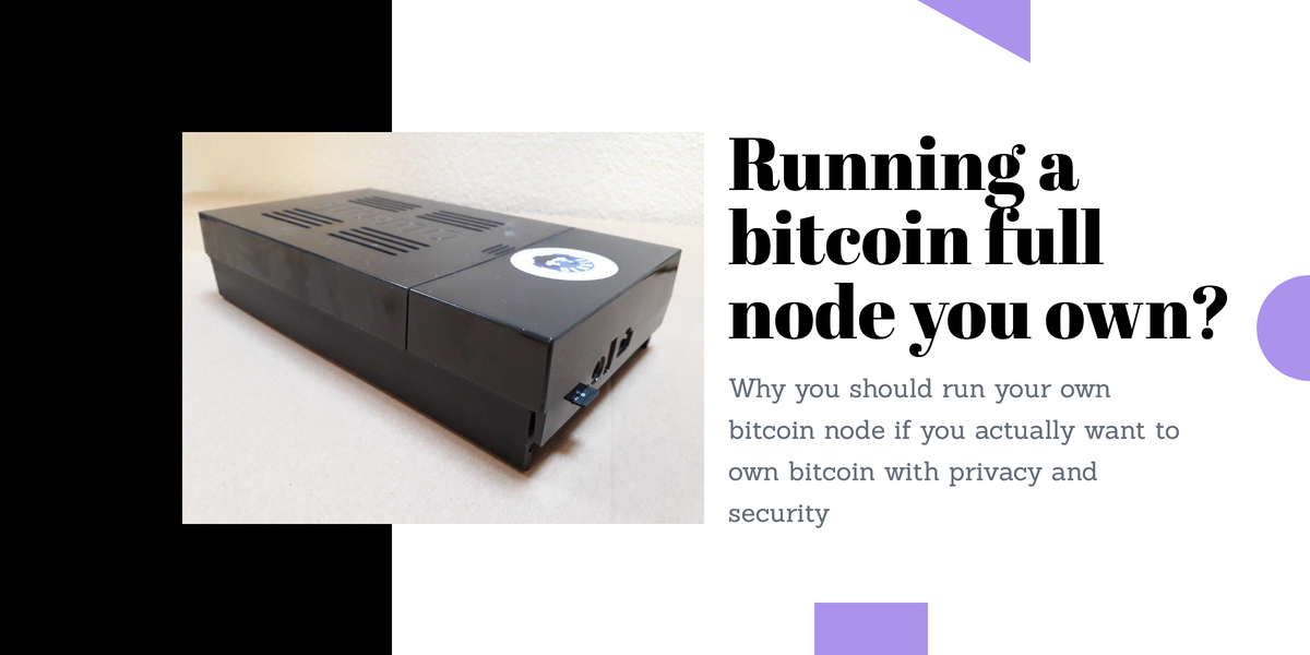 Running an own bitcoin full node