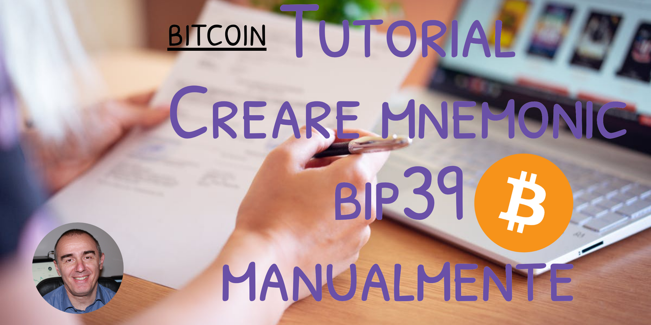 Tutorial: generazione manuale di mnemonic BIP39 bitcoin wallet