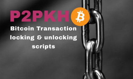 Bitcoin P2PKH transaction locking and unlocking scripts