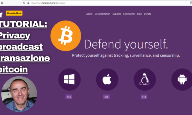 Tutorial: broadcast transazione Bitcoin attraverso TOR