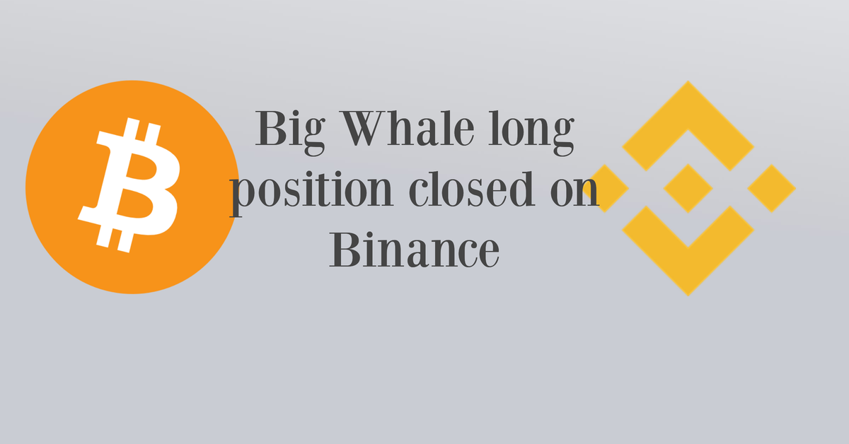 A big 2M$ long position has been closed on Binance. Correction?
