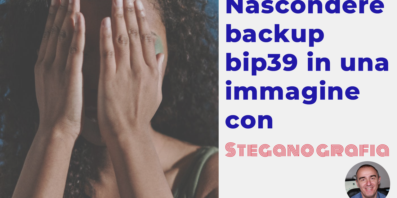 Bitcoin howto: nascondere backup bip39 in immagine steganografica