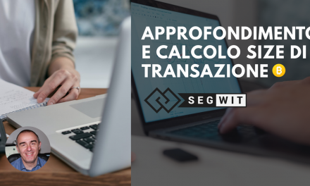 Bitcoin: Approfondimento e calcolo pratico su transazione (segwit)