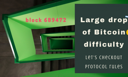 Large bitcoin difficulty drop after retarget block 689472