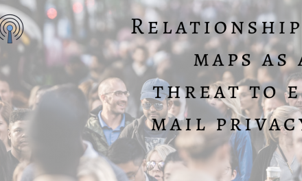 Relationship-maps as a threat to e-mail privacy