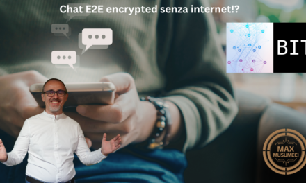 Chat E2E encrypted senza internet!?